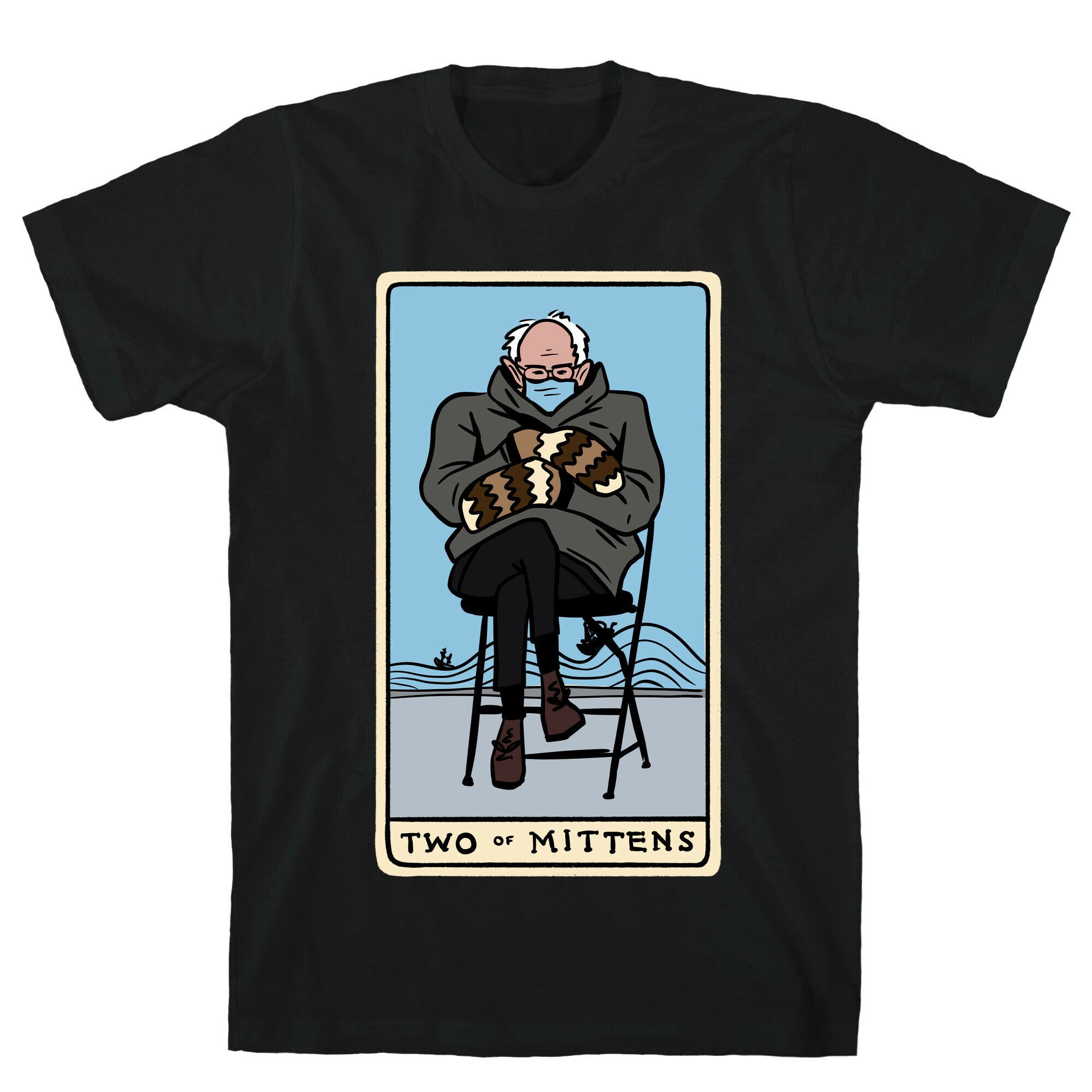 Two of Mittens (Bernie Tarot Parody) T-Shirt